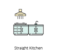 Straight Kitchen
