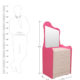 cupcake dressing table in barbie pink frosty white colour by rawat cupcake dressing table