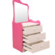 cupcake dressing table in barbie pink frosty white colour by rawat cupcake dressing table