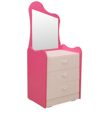 cupcake dressing table in barbie pink frosty white colour by rawat cupcake dressing table