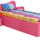 cupcake single bed with one side table in barbie pink frosty white colour by rawat cupcake single