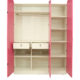 cupcake three door wardrobe in barbie pink frosty white colour by rawat cupcake three door wardrobe