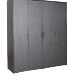 geneva four door wardrobe in black colour by rawat geneva four door wardrobe in black colour by rawat