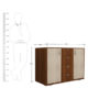 pack up cabinet unit in brown white colour by rawat pack up cabinet unit in brown white colour