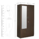 rawat lucerne two door wardrobe in brown-colour-by-rawat rawat lucerne two door wardrobe in brown