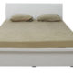 series 36 queen bed with one side table in frosty white colour by rawat series 36 queen bed