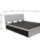 series 36 queen bed with one side table in frosty white colour by rawat series 36 queen bed with one