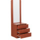 turin dressing table with mirror in brown colour by rawat turin dressing table with mirror in brown