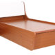 turin single bed with two side tables in brown colour by rawat turin single bed with two side tables