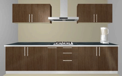 straight kitchen