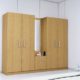 five door wardrobe in asian maple finish in plpb by primorati five door wardrobe