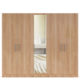 five door wardrobe in swiss elm bleached finish in mdf-by primorati five door wardrobe