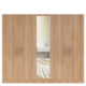 five door wardrobe in swiss elm bleached finish in mdf-by primorati five door wardrobe