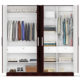 four door wardrobe euro wenge finish in mdf by primorati four door wardrobe