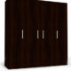 four door wardrobe euro wenge finish in mdf by primorati four door wardrobe