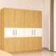 four door wardrobe in asian maple finish in marine ply by primorati four door wardrobe