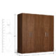 four door wardrobe in viking teak finish in ply by primorati four door wardrobe