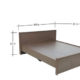 rawat lucerne queen bed with side table in brown colour by rawat rawat lucerne queen bed