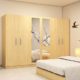 six door wardrobe in maldau acacia light finish in plpb by primorati six door wardrobe