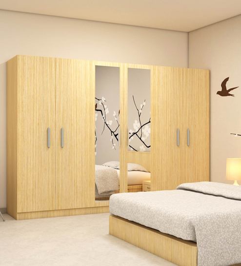 six door wardrobe in maldau acacia light finish in plpb by primorati six door wardrobe