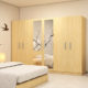 six door wardrobe in maldau acacia light finish in plpb by primorati six door wardrobe