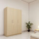 three door c ompact wardobe in mdf with highland pine finish by primorati three door compact wardobe