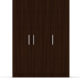 three door wardrobe in brazilian walnut finish in ply by primorati three door wardrobe