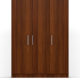 three door wardrobe in classic walnut finish in plpb-by primorati three door wardrobe