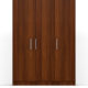 three door wardrobe in classic walnut finish in plpb-by primorati three door wardrobe