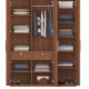 three door wardrobe in classic walnut finish in plpb by primorati three door wardrobe