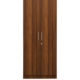 two door compact wardrobe in mdf with classic walnut finish by primorati two door compact wardrobe