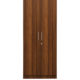 two door compact wardrobe in mdf with classic walnut finish by primorati two door compact wardrobe