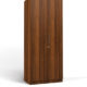 two door compact wardrobe in mdf with classic walnut finish by primorati two door compact wardrobe