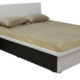 series 36 queen bed with one side table in frosty white colour by rawat series 36 queen bed with one